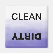 Paars Ombre/Dirty Dishwasmachine Magneet (Voorkant)