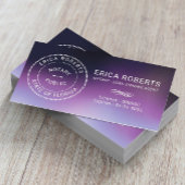 Paars Ombre noteerde Stamp Loan Signing Agent Visitekaartje