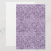 Paars omhullingspatroon briefpapier (Voorkant / Achterkant)