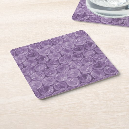 Paars omhullingspatroon kartonnen onderzetters (Schuin)