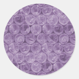 Paars omhullingspatroon ronde sticker