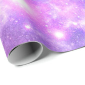 Paars omlooppapier voor ruimtevaartgalaxy cadeaupapier (Rol Hoek)