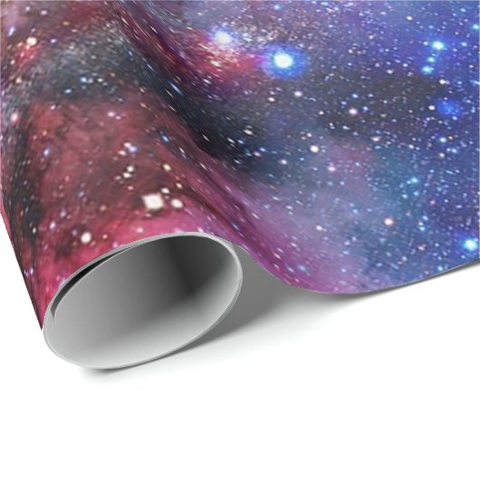 Paars omlooppapier voor ruimtevaartgalaxy cadeaupapier (Rol Hoek)