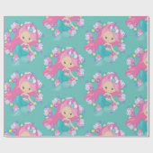 Paars omslagpapier van de Zeemeerminnende partij Cadeaupapier (Vlak)