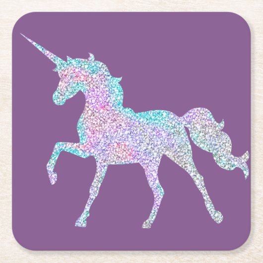 Paars Onderzetter Unicorn (Voorkant)