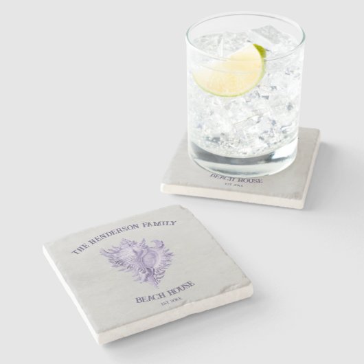 Paars Onderzetter van Shell van de Steensteen (Zijkant)