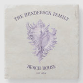 Paars Onderzetter van Shell van de Steensteen (Voorkant)