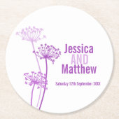 Paars onderzetters voor weddenschap, voor de verva (Voorkant)