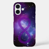 Paars Oneindigheidssymbool van de Melkweg Case-Mate iPhone Case (Achterkant)