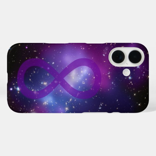 Paars Oneindigheidssymbool van de Melkweg Case-Mate iPhone Case (Achterkant (horizontaal))