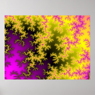 Paars onkruid (afdrukken) poster