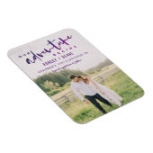 Paars Ons avontuur begint Foto sparen de Datum Magneet (Rechterzijde)