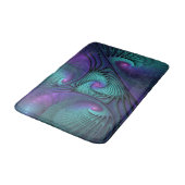 Paars ontmoet Turquoise modern abstract Fractal Ar Badmat (Gekanteld)