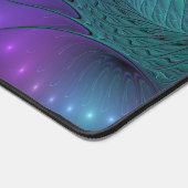 Paars ontmoet Turquoise modern abstract Fractal Ar Bureaumat (Hoek)