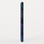 Paars ontmoet Turquoise modern abstract Fractal Ar Case-Mate iPhone Case (Achterkant/rechts)