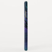 Paars ontmoet Turquoise modern abstract Fractal Ar Case-Mate iPhone Case (Achterkant/rechts)