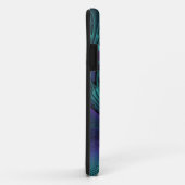Paars ontmoet Turquoise Modern Abstract Fractal Ar Case-Mate iPhone Case (Achterkant/rechts)
