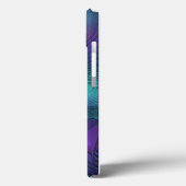 Paars ontmoet Turquoise modern abstract Fractal Ar Case-Mate iPhone Case (Achterkant / Links)