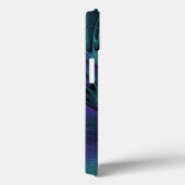 Paars ontmoet Turquoise modern abstract Fractal Ar Case-Mate iPhone Case (Achterkant / Rechts)