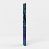 Paars ontmoet Turquoise Modern Abstract Fractal Ar Case-Mate iPhone Case (Achterkant/rechts)