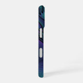 Paars ontmoet Turquoise modern abstract Fractal Ar iPhone 16 Hoesje (Rechterkant)