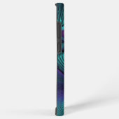 Paars ontmoet Turquoise modern abstract Fractal Ar Samsung Galaxy Hoesje (Rechterkant)