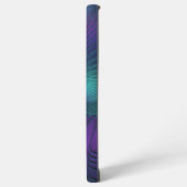 Paars ontmoet Turquoise modern abstract Fractal Ar Samsung Galaxy Hoesje (Linkerkant)