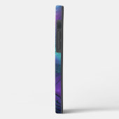 Paars Ontmoet Turquoise Moderne Abstracte Fractale Case-Mate iPhone Case (Achterkant / Links)