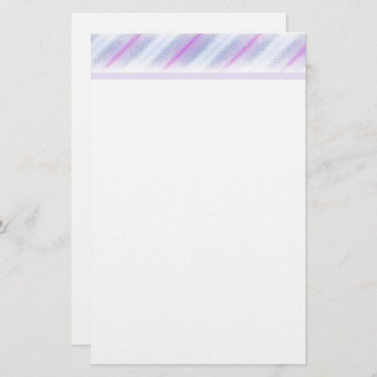 Paars ontwerp briefpapier (Voorkant / Achterkant)