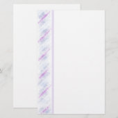 Paars ontwerp briefpapier (Voorkant / Achterkant)