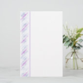 Paars ontwerp briefpapier (Staand voorkant)