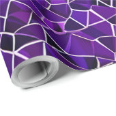 Paars ontwerp cadeaupapier (Rol Hoek)