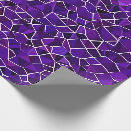 Paars ontwerp cadeaupapier (Hoek)