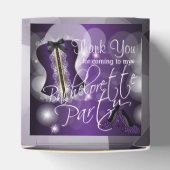 Paars ontwerp van Bachelorette Party Bedankdoosjes (Bovenkant)