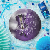 Paars ontwerp van Bachelorette Party Papieren Bordje (Feest)