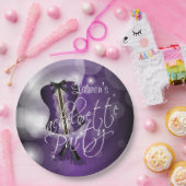 Paars ontwerp van Bachelorette Party Papieren Bordje (Feest)