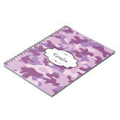 Paars ontwerp van Camo Speciaal Notitieboek (Linkerzijde)