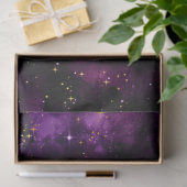 Paars ontwerp van de galaxreeks 1 tissuepapier (Geschenk)