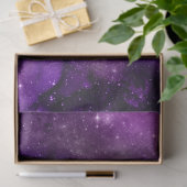 Paars ontwerp van de galaxreeks 3 tissuepapier (Geschenk)