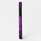 Paars ontwerp van Floral Aum Case-Mate iPhone Case (Achterkant/links)
