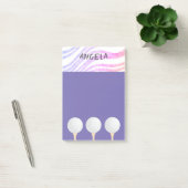 paars ontwerp van golfbal voor golfers post-it® notes (Kantoor)