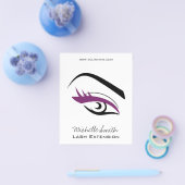 Paars oog lange wimpers Wimperextensie  icoon Flyer (Enkel)