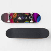 Paars oog persoonlijk skateboard (Horizontaal)