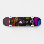 Paars oog persoonlijk skateboard (Horizontaal)