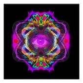 Paars oog van Saturnus Poster (Voorkant)