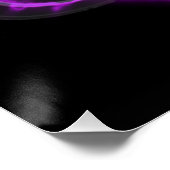 Paars oog van Saturnus Poster (Hoek)