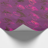 Paars oogmerk van paardenpakpapier cadeaupapier (Hoek)