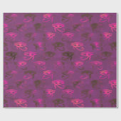 Paars oogmerk van paardenpakpapier cadeaupapier (Vlak)