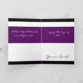 Paars oosters wenskaart kaart (Binnen)