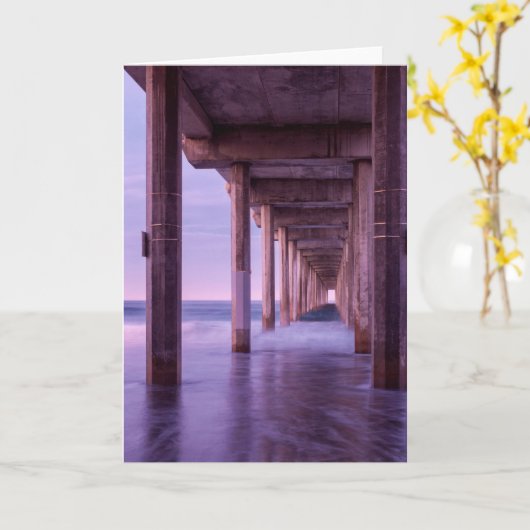 Paars op de schrijn kaart (Gele Bloem)